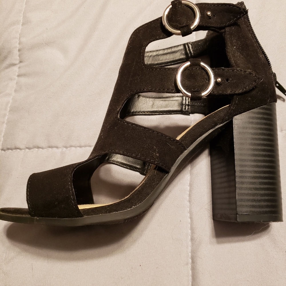 Black Wedge heels